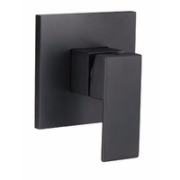 ECT Global Shower Wall Mixer Bathroom Tap Black Acqua WT806 BK