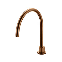 Round High-Rise Swivel Hob Spout Lustre Bronze Meir MS08-PVDBZ