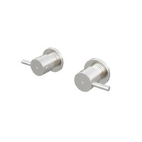 Round Quarter Turn Wall Top Assemblies Brushed Nickel Meir MW06-PVDBN