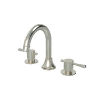 Harrington Three Hole Basin Set Brushed Nickel Meir HB13-F-PVDBN
