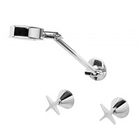 Phoenix Tapware Universal Shower Set Rose, Arm & Bathroom Taps IVY 622 CHR