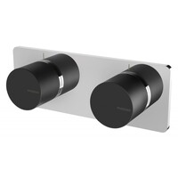 Phoenix Tapware Twin Shower Wall Mixer Bathroom Tap Chrome 108-7920-60