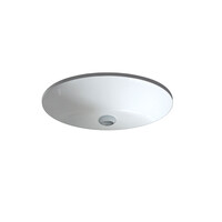 Seima Ceramic Under Counter Basin Oval Gloss White No Tap Hole CHIOS SBC-203B