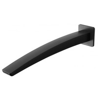 Phoenix Tapware Wall Basin Outlet 280mm Matte Black Rush RU771 MB