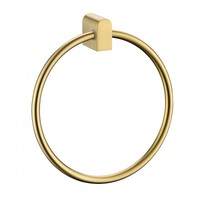 Ostar Bathroom Hand Towel Ring Wall Hung Brushed Gold 9211
