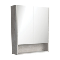Fienza Industrial 750 Mirror Cabinet with Display Shelf PSC750SX