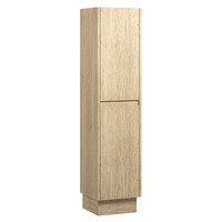 Fienza Edge Scandi Oak Bathroom Tallboy Cabinet on Kickboard 1520mm TB14SK