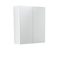 Fienza 600 Mirror Cabinet with Satin White Side Panels PSC600MW