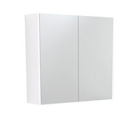 Fienza 750 Mirror Cabinet with Gloss White Side Panels PSC750W