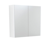 Fienza 750 Mirror Cabinet with Satin White Side Panels PSC750MW