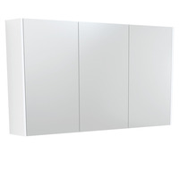 Fienza 1200 Mirror Cabinet with Satin White Side Panels PSC1200MW