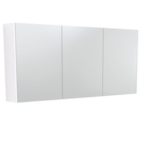 Fienza 1500 Mirror Cabinet with Gloss White Side Panels PSC1500W