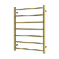 Radiant Heated Towel Ladder 7 Bar Electronic Clothes Towel Warmer 600 x 800mm Brushed Gold GLD-RTR01