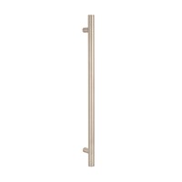 Radiant Non Heated Single Towel Vertical Round Bar 950mm x 40mm Brushed Nickel NH-BN-VTR-950
