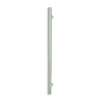 Radiant Non Heated Single Towel Vertical Round Bar 950mm x 40mm Brushed Satin NH-BRU-VTR-950
