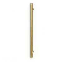 Radiant Non Heated Single Towel Vertical Round Bar 950mm x 40mm Brushed Gold NH-GLD-VTR-950