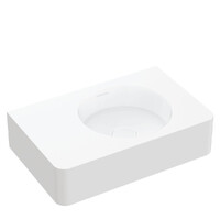 Fienza Encanto 470 Solid Surface Wall Hung Basin No Tap Hole Matte White CSB11-47-0