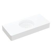 Fienza Encanto 1000 Solid Surface Wall Hung Basin No Tap Hole Matte White CSB11-100-0