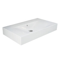 Fienza RAK DES 81 Wall Hung Basin No Tap Hole 810mm x 460mm White 08100AWHA