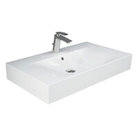 Fienza RAK DES 81 Wall Hung Basin One Tap Hole 810mm x 460mm White 08101AWHA