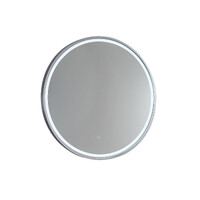 Remer Sphere LED Mirror with Touch Sensor 600mm Round Brits Nickel S60-BN
