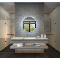 Remer Sphere LED Mirror with Touch Sensor 800mm Round Frameless S80