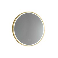 Remer Sphere LED Mirror with Touch Sensor 800mm Round Nordic Gold S80-NG
