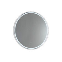 Remer Sphere LED Mirror with Touch Sensor 800mm Round Milano White S80-MW