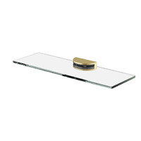 Phoenix Tapware Vivid MKII Glass Shelf 300mm Brushed Gold 146-8600-12