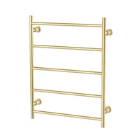 Phoenix Tapware Wiltern Heated Towel Ladder 550mm x 750mm Brushed Gold 144-8750-12