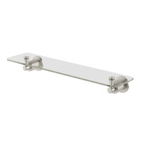 Phoenix Tapware Wiltern Glass Shower Shelf 450mm Brushed Nickel 144-8600-40