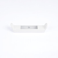 Ring Hook Accessory for Flat Vertical Rails Matte White (for use with Vertical Flat Bar WH-FVTR-930) Radiant WH-FVTR-HOOK