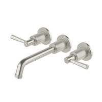 Phoenix Tapware Wiltern Wall Basin / Bath Mixer Set 190mm Lead Free Brushed Nickel 144-1127-40-1
