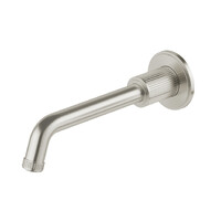 Phoenix Tapware Wiltern 190mm Wall Basin/Bath Outlet Spout Lead Free Brushed Nickel 144-7610-40-1