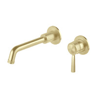 Phoenix Tapware Wiltern SwitchMix Wall Basin / Bath Mixer Set 190mm (Complete Kit) Brushed Gold 144-2810-12-1