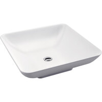 Fienza Evie Ceramic Above Counter Basin Gloss White No Tap Hole 400mm x 400mm TR4322