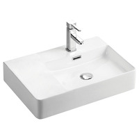 Fienza Right Left Hand Wall Hung Basin Gloss White One Tap Hole 600mm x 420mm RB2223R