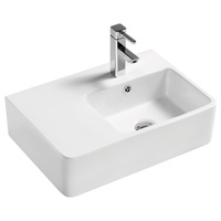 Fienza Delta Care Right Hand Wall Hung Basin One Tap Hole 575mm x 400mm RB2275R