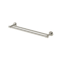 Phoenix Tapware Vivid MKII Double Towel Rail 600mm Brushed Nickel 146-8110-40