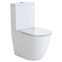 Fienza Koko Back to Wall Toilet Suite P-Trap Slim Seat K002P-2