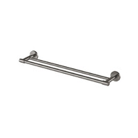 Phoenix Tapware Vivid MKII Double Towel Rail 600mm Brushed Carbon 146-8110-31