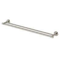 Phoenix Tapware Vivid MKII Double Towel Rail 800mm Brushed Nickel 146-8130-40