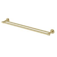 Phoenix Tapware Vivid MKII Double Towel Rail 800mm Brushed Gold 146-8130-12