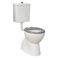 Fienza Stella Care Grey Adjustable Link Toilet Suite S-Trap K001DG