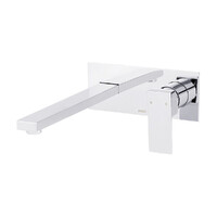 Thyme Wall Plate Mixer With 250Mm Spout Chrome Brasshards 11SL168CL