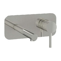 Shea Wall Plate Mixer Brushed Nickel Brasshards 11SL265BL