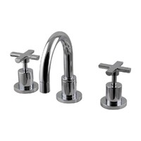 Cocoa Cross Handle Basin Set Chrome Brasshards 11SL670C