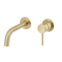 Anise Dual Wall Plate Mixer Trim Kit Brushed Gold Lead Free Brasshards 11SL755ATEF