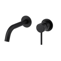 Anise Dual Wall Plate Mixer Trim Kit Matt Black Lead Free Brasshards 11SL755MTEF