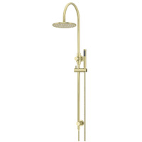 Meir Round Gooseneck Shower Set Single Function Hand Shower 200mm Rose Tiger Bronze MZ0904-R-PVDBB